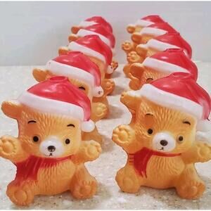 Vintage Christmas Around The World Blow Mold Teddy Bear Replacements 1987 Lot 10
